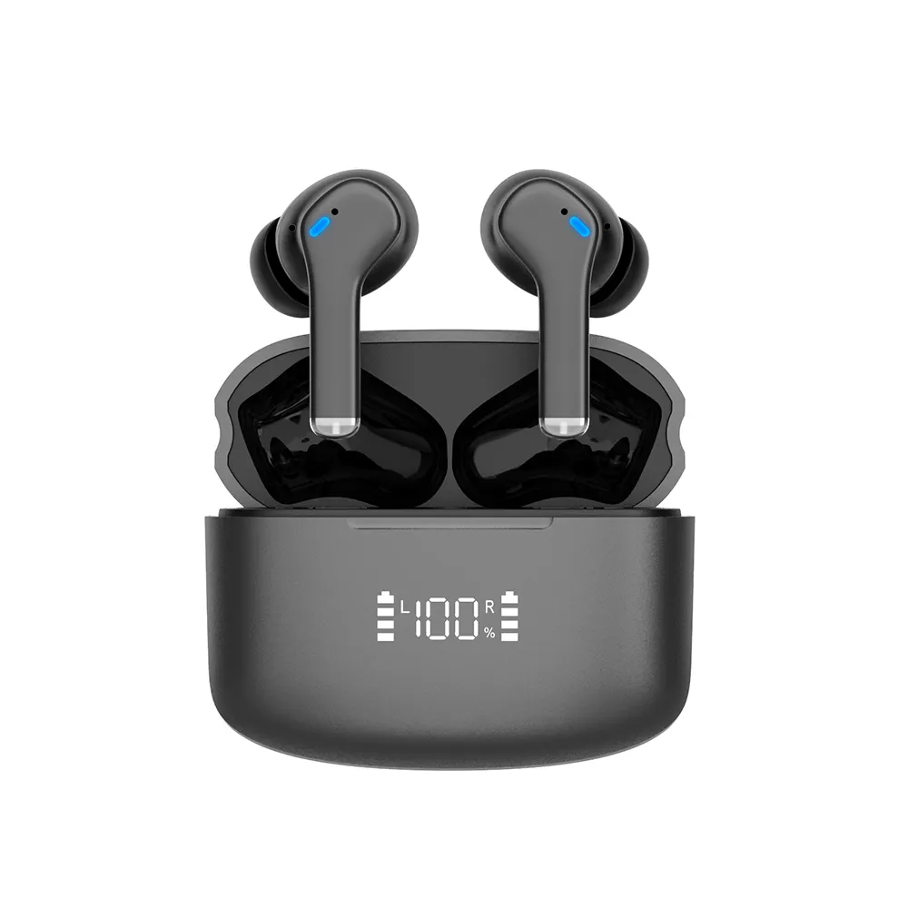 Quatro Microfone ANC ENC Cancelamento de Ruído Digital Sem Fio Fone De Ouvido Display À Prova D' Água TWS Earbuds 50 + 500 mah bateria Grande