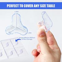 Prix usine clair grands protecteurs d'angle en plastique gardes de bord de table et pare-chocs pour meubles d'épreuvage de bébé