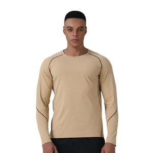 Men's Workout Compression Shirt Polyester Quick Dry Running T-shirt <b>Long</b> <b>Sleeve</b> Rash Guard Gym Base Layer Athletic <b>Undershirt</b> - Product Image 2