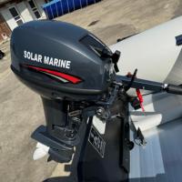 Moteur hors-bord essence 2 temps 9,8 CV-12 CV 169cc refroidi par eau à arbre court pour bateau pneumatique et kayak SOLAR MARINE