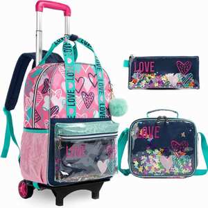 Jasminestar étudiant enfants <span class=keywords><strong>licorne</strong></span> paillettes tige de traction sac <span class=keywords><strong>à</strong></span> dos fille avec roue tige de traction roue <span class=keywords><strong>cartable</strong></span> garçon chariot sac <span class=keywords><strong>à</strong></span> dos - Product Image 1