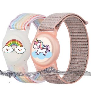 Étui étanche et antichoc en nylon M.Y pour <span class=keywords><strong>AirTag</strong></span>, <span class=keywords><strong>compatible</strong></span> avec bracelet enfant dessin animé et cordon en TPU - Product Image 1