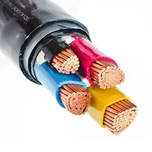 Cable de alimentación eléctrica aislado de PVC NYY de 3 núcleos de alta calidad 150 mm2 Cable de Control de bajo voltaje de cobre Construcción hecha en China