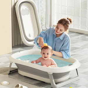 Bañera Plegable para Bebés con Sensor de Temperatura, Bañera para Recién Nacidos, Bañera Infantil para el Hogar, de 0 a 12 Meses, Material PP - Product Image 2