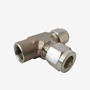 NBSANMINSE Raccord en T à compression en acier inoxydable 316L, filetage interne 1/8 1/4 3/8 1/2, raccord latéral en T - Product Image 4
