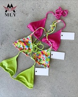 Bikini Personalizado de Dos Piezas a la Moda en Tela Ecológica Ropa de Baño al Por Mayor