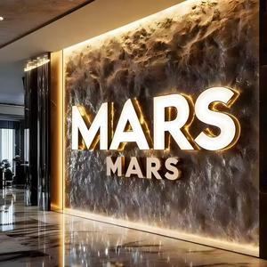 Office Indoor Wall Decoration 3D LED Backlit Acrylic Logo Signage Company <b>Name</b> Sign with Easy Installation - Product Image 1