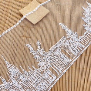 زينة زفاف شبكية من الدانتيل بقصّة الأميرة 17 عرض من التل بشبكة تطريز لحفلات الزفاف لصندوق أحذية مخفية تتضمن الخرز إكسسوار تصنعه بنفسك - Product Image 3