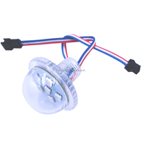 Éclairage LED RVB étanche pour manèges de fête foraine DC24V, type cabochon 45mm, pour l'amusement et les événements
