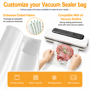 Sacs <span class=keywords><strong>sous</strong></span> <span class=keywords><strong>vide</strong></span> de qualité commerciale sans BPA, sacs de conservation des aliments en plastique pour machine à emballer <span class=keywords><strong>sous</strong></span> <span class=keywords><strong>vide</strong></span> - Product Image 5