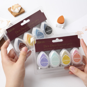 Nouveau paquet de 4 tampons encreurs rosée pour tampons papier et tissu 2023 - Product Image 4