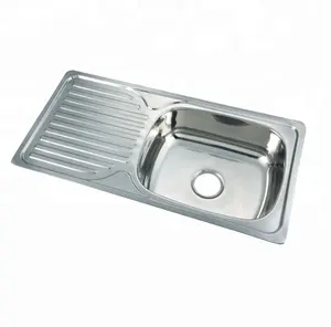 single bowl fashion attractive design mold competitive price industrial kitchen sink countertop