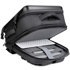 Sac à dos pour ordinateur portable à coque rigide de grande capacité personnalisé Fermeture éclair Multifonctionnel Design imperméable à l'eau pour les affaires quotidiennes en plein air - Product Image 5