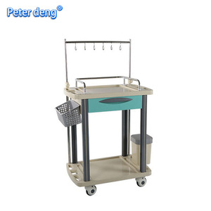 Peter Deng Infusion Cart 600x480x980mm 5 Layers With Drawer And Hooks For Hospital Use - Product Image 1