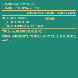 <span class=keywords><strong>Maca</strong></span> Wortel Vegan Capsules 4000mg voor Energiebeheersing & Prostaatgezondheid - Product Image 2