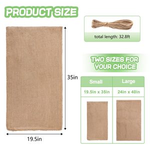 <span class=keywords><strong>Sac</strong></span> en toile de <span class=keywords><strong>jute</strong></span> naturelle durable, réutilisable, biodégradable et personnalisable pour pommes de terre, 20kg, 25kg, 50kg, écologique - Product Image 4