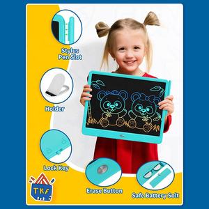 Монтессори игрушки Детский Набор для рисования доска для рисования планшет 12 ЖК планшет для письма для детей 15 дюймов ЭЛЕКТРОННЫЕ ЦИФРОВЫЕ накладки для письма - Product Image 4