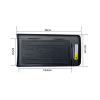 Chargeur sans fil pour voiture 15W, panneau de charge rapide pour téléphone, adaptateur pour console centrale, accessoires pour Land Range Rover Sport 2022