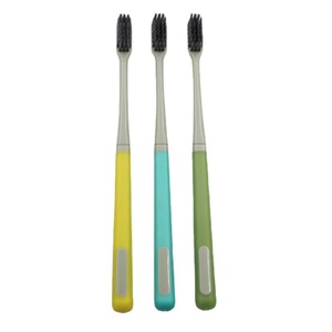 แปรงสีฟันถ่านไม้ไผ่ขนนุ่มแบบมินิมอล 19 ซม. สำหรับผู้ใหญ่ใช้ในบ้าน - Product Image 5