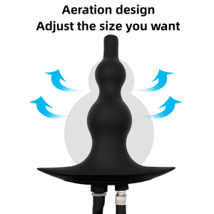 Tıbbi silikon su püskürtme şişme Anal Plug Anal lavman temizleyici anüs dilatör yapay penis silikon <span class=keywords><strong>Buttplug</strong></span> genişletici yıkayıcı - Product Image 5