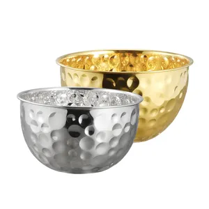 2023 New design Diamond pattern salad bowl Stainless Steel Mixing Bowls Set supplier with best price Salad Mixing Bowls