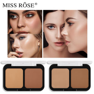 Facial Highlighter Contour Matte Double Colors Concealer <strong>Eyeshadow</strong> Palette Powder Cosmetics - Product Image 3