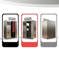Hepsi Bir Arada Self Servis Fotoğraf Kabini Kiosku Metal Yapılı Ticari Alışveriş Merkezi İşletmeleri İçin Otomat