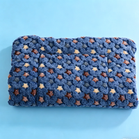 Tapis pour animaux de compagnie en peluche épaisse, pliable, antimicrobien, écologique, durable, avec motif alphabet, pour chiens et chats, utilisable en toutes saisons