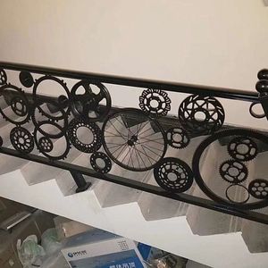 Clôture et portail en fer forgé à vendre, panneau de clôture de 6 pieds, fer forgé à plateau plat, dessus et bas, 3 rails, clôture de jardin en fer forgé à plateau plat - Product Image 2