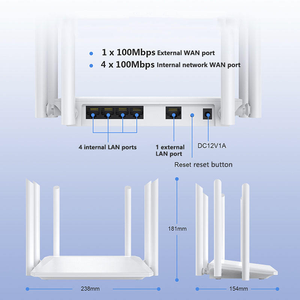 Factory Price 300M Wifi Router Wifi with 6 Antennas Wi-Fi Signal Amplifier <strong>Wireless</strong> 300Mbps Router Signal Internet Booster - Product Image 4