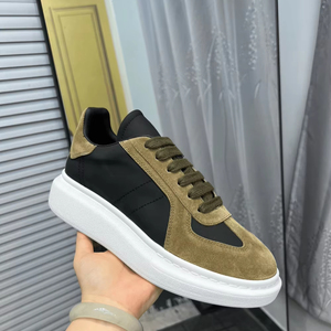 Zapatillas Casuales de Plataforma con Cordones y Paneles de Gamuza para Hombre, Zapatos de Suela Gruesa para Uso Diario al Aire Libre, Alexander - Product Image 1