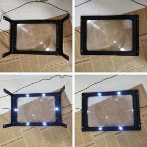 Grote A4 Pagina Hands Free Vergrootglas Met Licht Led Vergrootglas Lezen - Product Image 2