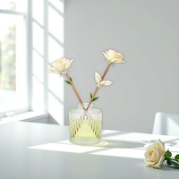 Emballage en verre de forme unique 200ml bouteille de diffuseur de roseau de désodorisant rechargeable bouteille d'aromathérapie d'huile essentielle