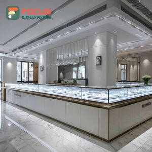 Sistema de Exhibición de Joyería Personalizado con Acabado Laminado, Vitrina de Vidrio Comercial para Tiendas - Product Image 5