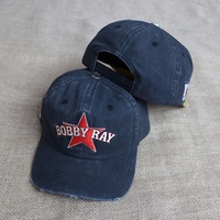 Casquette de baseball en coton délavé vintage brodée sur mesure OEM, visière vieillie, réglable, style snapback, Gorras, casquettes papa en jean à 6 panneaux