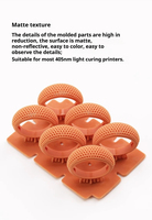 Lilin merah Resin fotosensitif Resin baik untuk detail permukaan halus 405nm cahaya menyembuhkan Resin perhiasan kerajinan