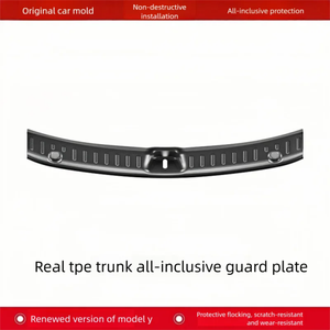 Protection <span class=keywords><strong>de</strong></span> seuil <span class=keywords><strong>de</strong></span> coffre et <span class=keywords><strong>de</strong></span> hayon intégrale FUXUAN pour Tesla Model Y 2025 (modèle rafraîchi) - Product Image 6