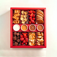 Caja de Regalo de Papel Kraft Mate Reciclable, Fabricada en Fábrica, Serie Navideña, Estilo Tian Di Gai, Elegante y Exquisita, para Crepas