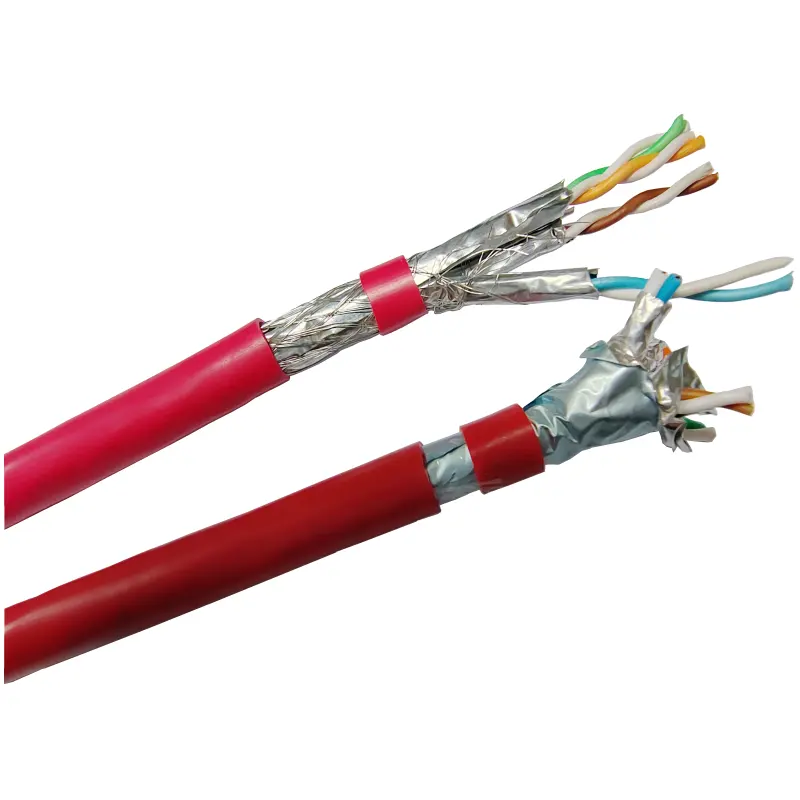 Cat 7 Network Cable Double Shielded Utp Ftp Sftp High Speed Solid Internet Lan Computer Ethernet Cable PVC jacket