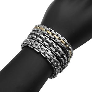 Fabricante de Joyería Personalizada, Pulseras de Acero Inoxidable para Hombre, Diseños de Joyería de Última Moda, Revestimiento de Titanio, Nunca se Desvanece - Product Image 3