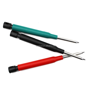 Lápiz de carpintero automático Pluma de carpintería Herramienta de lápiz mecánico de agujero profundo de nariz larga con sacapuntas y minas - Product Image 4