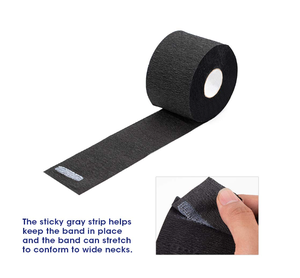 Papier de cou noir de qualité supérieure AIERPA NECKP-W, usage professionnel en salon, col en papier à volants, couvre-col, rouleau de volants noir - Product Image 5