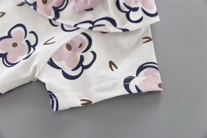 Tutu kecantikan anak perempuan gaya baru celana pendek dan dewa India Siwa dicetak Set kaus pakaian - Product Image 6