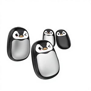 Calentador de Manos Eléctrico Recargable por USB para Uso en Exteriores en Invierno, 4000mAH*2, Diseño de Pingüino, Portátil, Regalo para Navidad, Protección Contra Sobrecalentamiento - Product Image 1