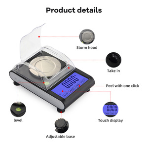 Changxie Hot Selling 20g 50g 0,001g LCD Digital Taschen waage Schmuck Gold Gramm Balance Gewichts waage - Product Image 2