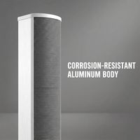 Amplificador de 2 Zonas para Altavoces de Exterior de 200W, Impermeable, de Aleación de Aluminio, para Sistemas de Música en Villas de Lujo, Patios y Resorts