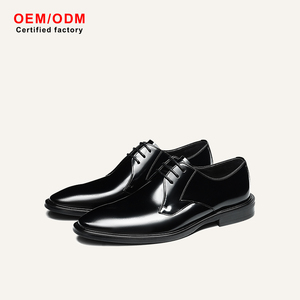 OEM Custom Luxury Designer Men's Formal <b>Shoes</b> Comfort Breathable Anti-Slip Waterproof Lace-Up Business Wedding Spring Autumn - Product Image 2