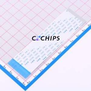 FFC-1.0-27-100-B-4-8 FFC Cable (Flexible Flat Cable) P=1mm Connector 27P 1mm 0.3mm Reverse - Product Image 1