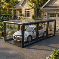 Tente de stationnement gonflable transparente avec logo personnalisé, garage gonflable robuste pour usage domestique et entreprises de location