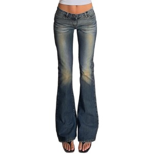 بنطلون جينز ضيق بخصر منخفض وتصميم عتيق على الطراز الأوروبي والأمريكي، سريع الجفاف - Product Image 5